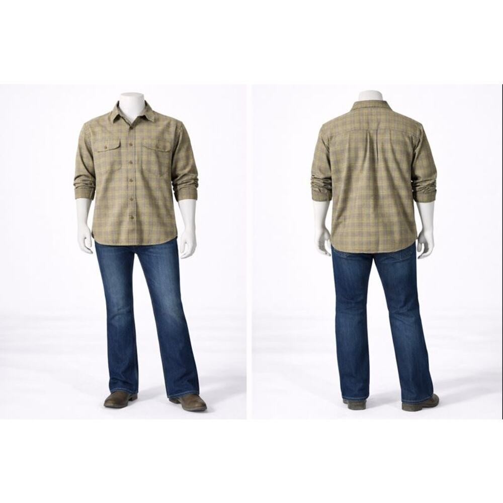 Vintage 90s Woolrich Plaid Button Up Shirt Mens XL Outdoor Workwear lumberjack